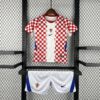 2026 Kids Size Croatia Home Football Shirt front view
