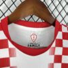 2026 Kids Size Croatia Home Football Shirt detail view