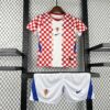 2026 Kids Size Croatia Home Football Shirt detail view