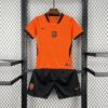 2026 Netherlands Home World Cup Football Shirt Kids Size front view