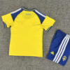 2026 Sweden Home World Cup Football Jersey Kids Size back view