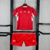 2026 Switzerland Home World Cup Football Jersey Kids Size front view