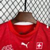 2026 Switzerland Home World Cup Football Jersey Kids Size back view