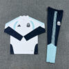 2026/2027 Argentina Half-Pull White Tracksuit front view