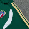 2026/2027 Italy Blue Half Zipper Green Tracksuit detail view