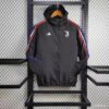 24/25 Juventus Black Windbreaker front view