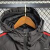 24/25 Juventus Black Windbreaker detail view