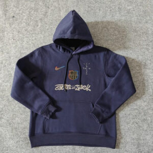 25/26 Barcelona Black Cactus Jack Hoodie Special Edition Purple