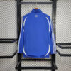 25/26 Greece Jacket White and Blue Windbreaker back view