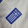 25/26 Greece Jacket White and Blue Windbreaker detail view