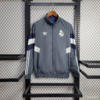 25/26 Real Madrid Jacket Grey Windbreaker front view