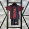 Barcelona x Travis Scott Retro 2000/01 Home Skeleton Jersey Kids Size front view