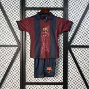 Barcelona x Travis Scott Retro 2000/01 Home Skeleton Jersey Kids Size