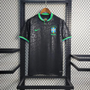 Brazil 2024 Black Leopard Special Edition Football Shirt