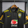 Brazil POLO Black Shirt detail view