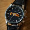 Ftbl Watch Black Aniline Leather front view