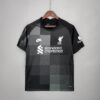 Liverpool Goalkeeper Soccer Jersey Black 2021/2022 Retro front view