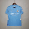 Manchester City Football Shirt 2021/2022 Retro Home front view