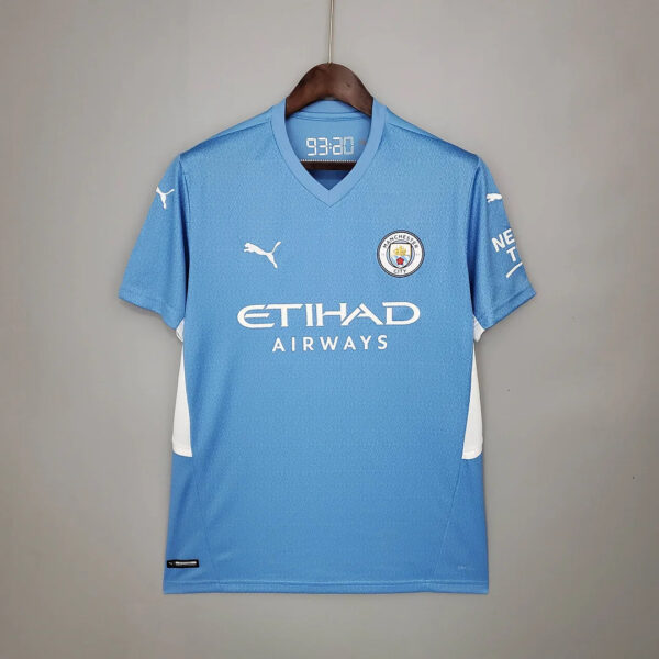 Manchester City Football Shirt 2021/2022 Retro Home