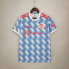 Manchester United Football Shirt Away 2021/2022 Retro front view