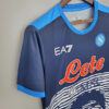 Napoli Soccer Commemorative Edition Blue Jersey 2021/2022 Retro detail view