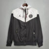 Psg Paris Saint-Germain Windbreaker Classic Style Black-White front view