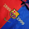 Retro Long Sleeve Barcelona 100th Anniversary Version Football Shirt Home detail view