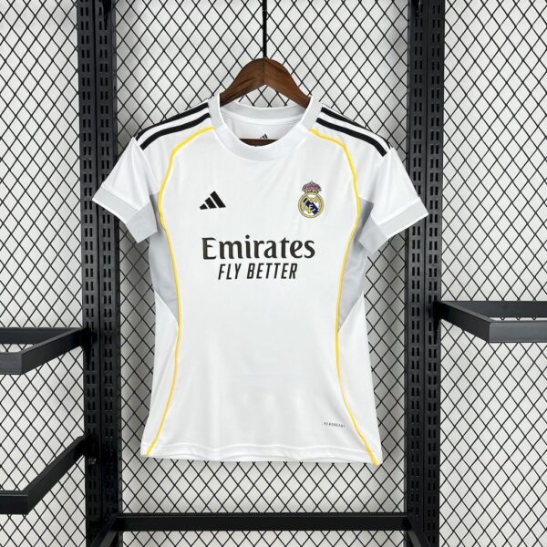 Womens 2025/2026 Real Madrid Home Football Shirt